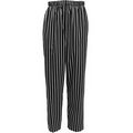 C17 Yarn Dyed Black/White Chalk Stripe Designer Chef Pants (X-Large)